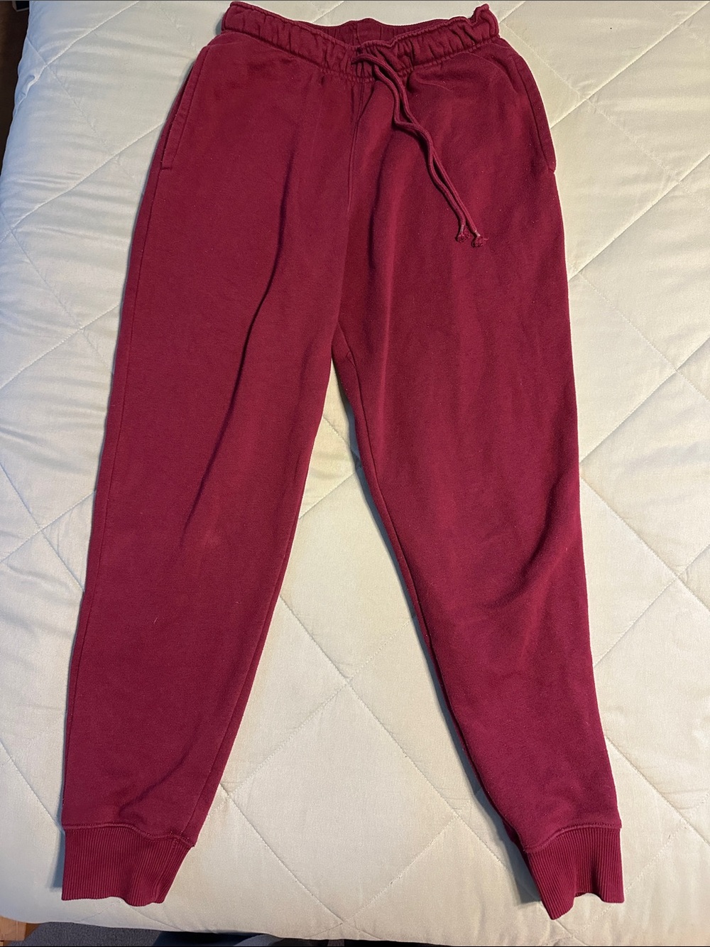 Xersion Men's Burgundy Drawstring Joggers